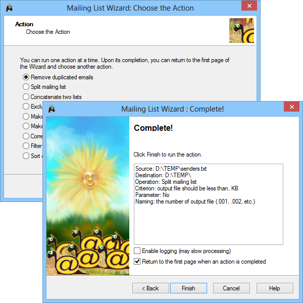 Windows 8 Mailing List Wizard full