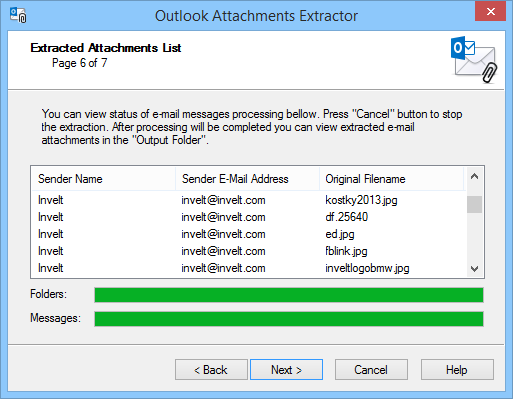 Attachments Extractor for Outlook Screenshot