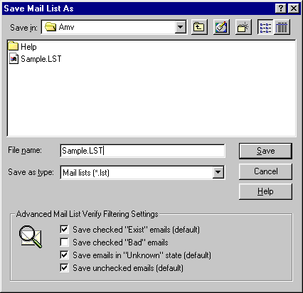 Pic.3. - Filtering in Save As dialog.